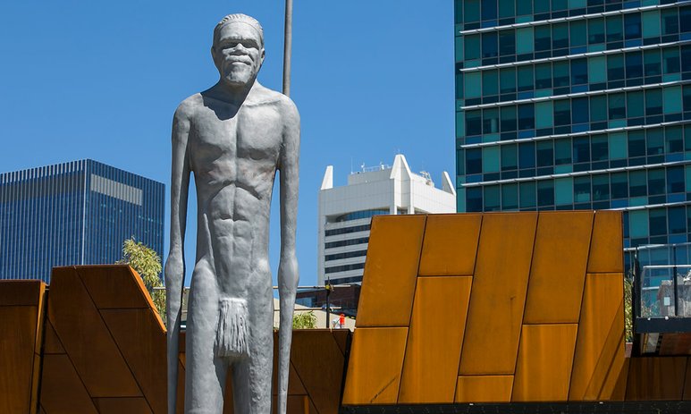 VEEM works with local artist Lance Chadd on Wirin statue at Yagan Square
